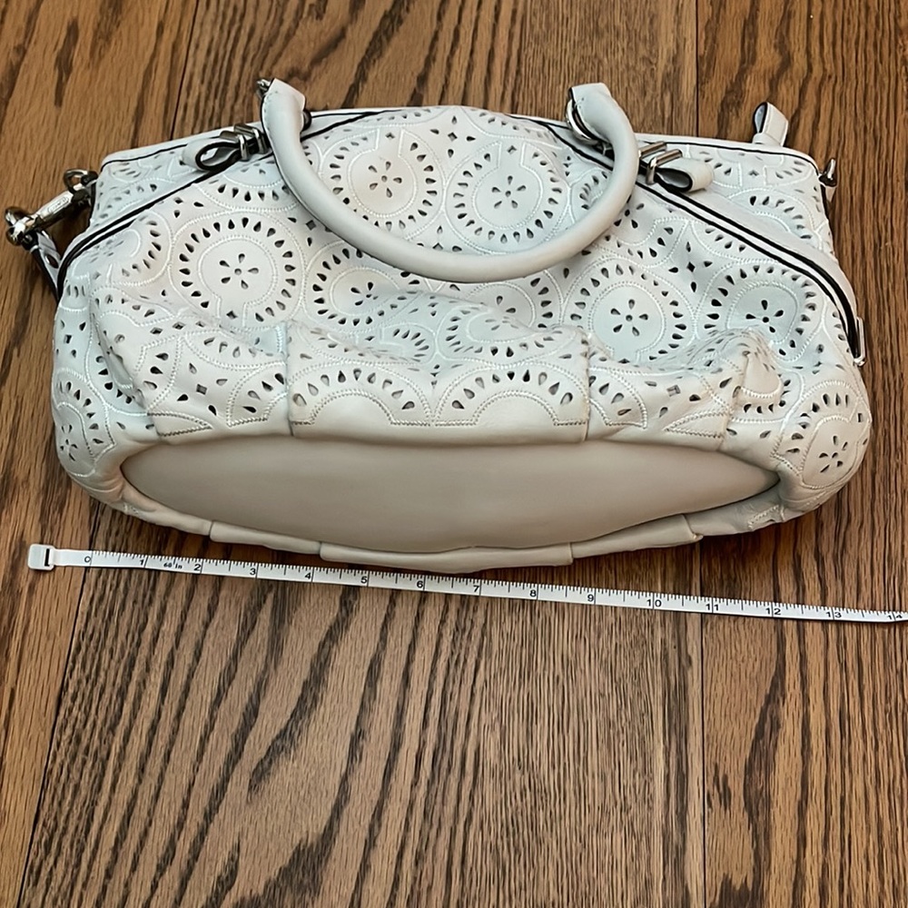Coach Madison Leather Cut Op Art Sophia 2 way bag - Picture 9 of 11